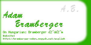 adam bramberger business card